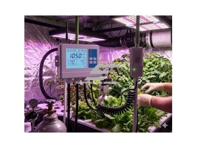 CO₂ valdiklis su automatiniu valdymu | 0–5000 ppm | ±1 ppm tikslumas | LCD ekranas | garsinis/šviesos signalas | temperatūra + drėgmė | šiltnamiams, HVAC, patalpoms 3 CO₂ valdiklis su automatiniu valdymu | 0–5000 ppm | ±1 ppm tikslumas | LCD ekranas | garsinis/šviesos signalas | temperatūra + drėgmė | šiltnamiams, HVAC, patalpoms 3