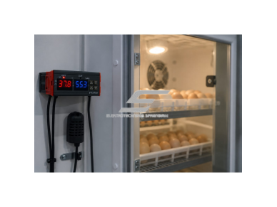 Skaitmeninis temperatūros ir drėgmės valdiklis | Dual termostatas + higrostatas | -50…+99°C | 10A | DC 24V | LED | IP43  3