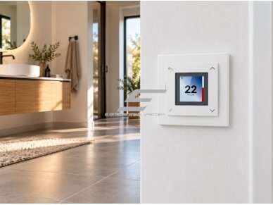Išmanus skaitmeninis grindų šildymo termostatas | temperatūros reguliatorius su jutikliu | 16A | 230VAC | +5...+35°C | IP21 | baltas | Wi-Fi | Glamox Heating | GFWT 3 WHITE 1 Išmanus skaitmeninis grindų šildymo termostatas | temperatūros reguliatorius su jutikliu | 16A | 230VAC | +5...+35°C | IP21 | baltas | Wi-Fi | Glamox Heating | GFWT 3 WHITE 1