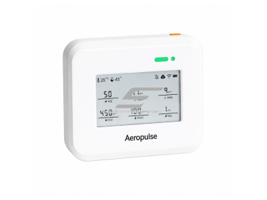 Daugiafunkcis vidaus oro kokybės analizatorius | 8-in-1 | NDIR CO₂ | PM2.5 | PM10 | TVOC | temperatūra | drėgmė | AQI | garsinis-šviesinis aliarmas | duomenų kaupimas