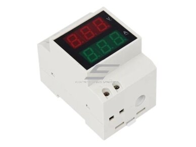 Modulinis | skaitmeninis kintamosios AC elektros energijos voltmetras | ampermetras | 80-300VAC | 100A | DIN 1 Modulinis | skaitmeninis kintamosios AC elektros energijos voltmetras | ampermetras | 80-300VAC | 100A | DIN 1