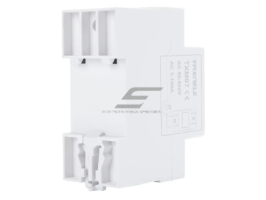 Modulinis | skaitmeninis elektros energijos voltmetras | ampermetras | 2P | 50-500VAC | 1-63A | DIN 1