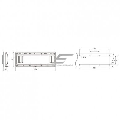 Transparent protective cover for electrical distribution boxes | 13 modules | 250x95x28mm | IP67 1 Transparent protective cover for electrical distribution boxes | 13 modules | 250x95x28mm | IP67 1