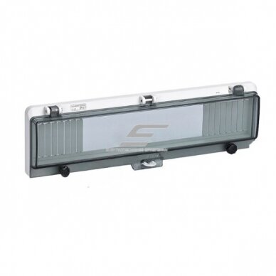 Transparent protective cover for electrical distribution boxes | 18 modules | 340x95x28mm | IP67 Transparent protective cover for electrical distribution boxes | 18 modules | 340x95x28mm | IP67