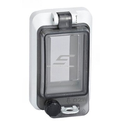 Transparent protective cover for electrical distribution boxes | 2 modules | 100x57x28mm | IP67 Transparent protective cover for electrical distribution boxes | 2 modules | 100x57x28mm | IP67