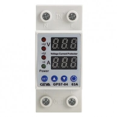 Digital Voltage and Current Control Relay | 63A | 230V | IP20 1 Digital Voltage and Current Control Relay | 63A | 230V | IP20 1