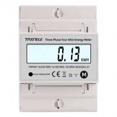 Multifunctional | digital AC power meter | 3-phase | 100A | 380VAC
