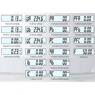 Multifunctional | digital AC power meter | 3-phase | 100A | 380VAC 2