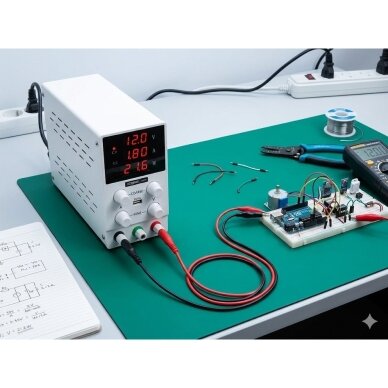 Laboratoorne toiteallikas | reguleeritav | 0-30V | 0-10A | 300W | DC toiteplokk | lühisekaitse | elektroonika testimiseks ja remondiks 3 Laboratoorne toiteallikas | reguleeritav | 0-30V | 0-10A | 300W | DC toiteplokk | lühisekaitse | elektroonika testimiseks ja remondiks 3