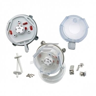 Diferenciālais spiediena relejs 1000-5000Pa | 1.5A (0.4A) | 250V | IP54 2 Diferenciālais spiediena relejs 1000-5000Pa | 1.5A (0.4A) | 250V | IP54 2