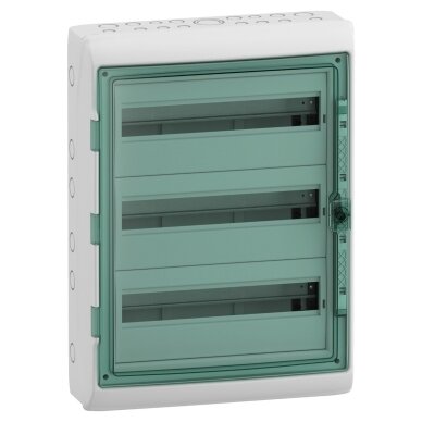 Electrical distribution | modular enclosure | box | cabinet | 54 modules (3x18) | 610x448x160mm | transparent door | waterproof | surface-mounted | plastic | IP65 | Schneider Electric | Kaedra | 13986 Electrical distribution | modular enclosure | box | cabinet | 54 modules (3x18) | 610x448x160mm | transparent door | waterproof | surface-mounted | plastic | IP65 | Schneider Electric | Kaedra | 13986