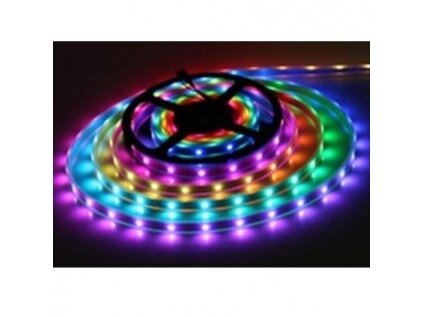 Nehermetiška LED juosta | 7,2W | 5V | RGB | IP20 | 30LED/m | skaitmeninė | 02432 Nehermetiška LED juosta | 7,2W | 5V | RGB | IP20 | 30LED/m | skaitmeninė | 02432