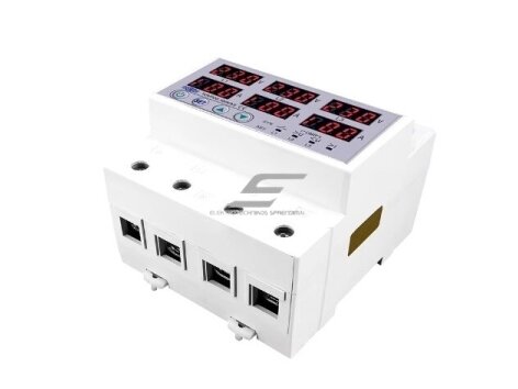 Modulinė | skaitmeninė įtampos kontrolės | apsaugos | fazių sekos disbalanso relė | 3F | 1-63A | 230-300V | DIN | Tomzn 1 Modulinė | skaitmeninė įtampos kontrolės | apsaugos | fazių sekos disbalanso relė | 3F | 1-63A | 230-300V | DIN | Tomzn 1