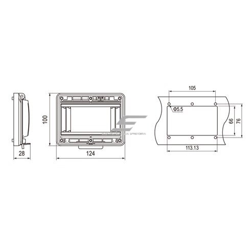 Transparent protective cover for electrical distribution boxes | 6 modules | 124x95x28mm | IP67 1 Transparent protective cover for electrical distribution boxes | 6 modules | 124x95x28mm | IP67 1