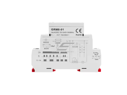Elektroninė impulsinė laiko relė | elektros grandinių valdymui ir apsaugai | 16 A | AC / DC12-240V | su atminties funkcija | DIN bėgelis | GRM8 1 Elektroninė impulsinė laiko relė | elektros grandinių valdymui ir apsaugai | 16 A | AC / DC12-240V | su atminties funkcija | DIN bėgelis | GRM8 1