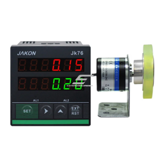 Panel-mounted | digital pulse | meter | counter | calibrator | electronic ruler | for conveyor system | 12V | 10mm wheel Panel-mounted | digital pulse | meter | counter | calibrator | electronic ruler | for conveyor system | 12V | 10mm wheel