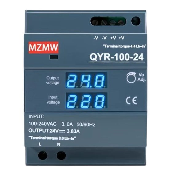 Cyfrowy zasilacz impulsowy 24V | 4,16A | 100W | montaż na szynę DIN Cyfrowy zasilacz impulsowy 24V | 4,16A | 100W | montaż na szynę DIN