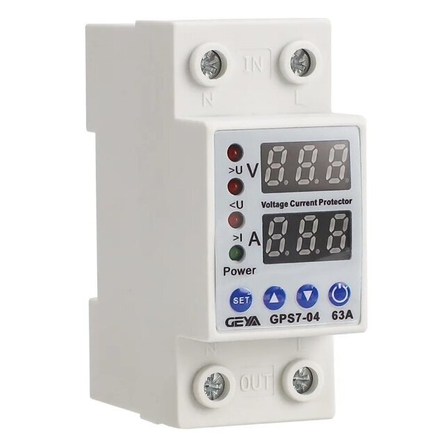 Digital Voltage and Current Control Relay | 63A | 230V | IP20