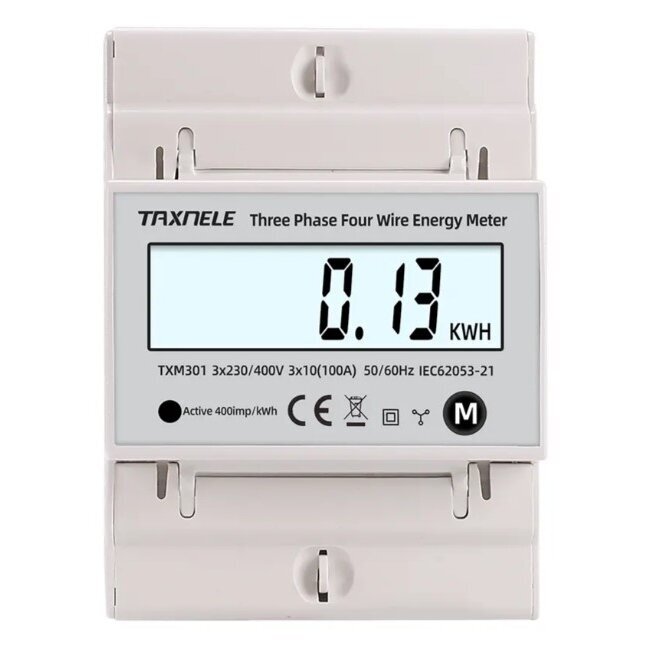Multifunctional | digital AC power meter | 3-phase | 100A | 380VAC