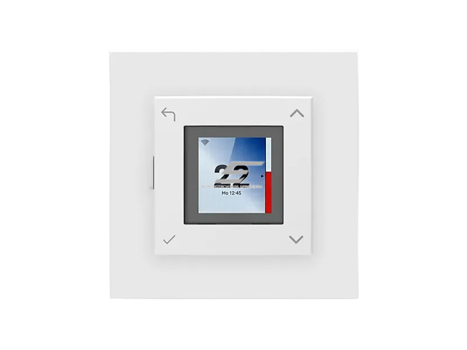 Išmanus skaitmeninis grindų šildymo termostatas | temperatūros reguliatorius su jutikliu | 16A | 230VAC | +5...+35°C | IP21 | baltas | Wi-Fi | ADAX | AFWT 3 WHITE