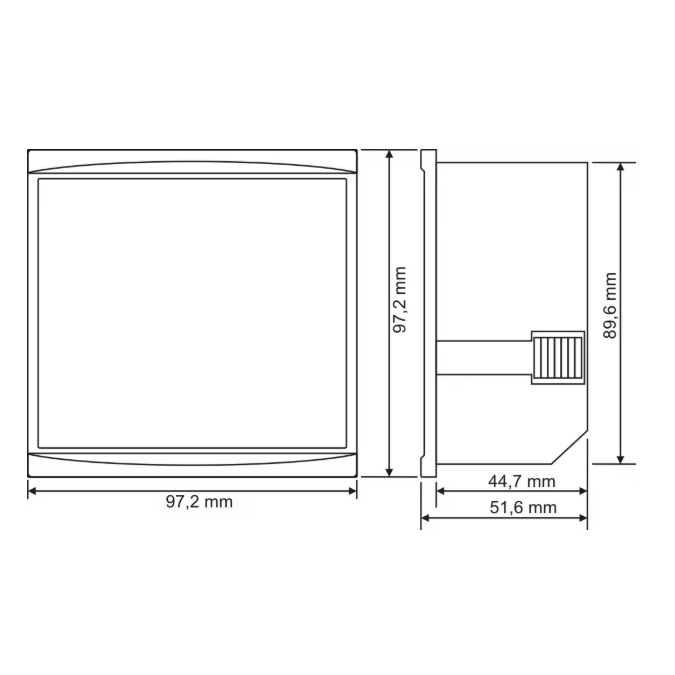 Trójfazowy cyfrowy amperomierz | panelowy | miernik prądu 3 fazy 3-w-1 | ±1% | wyświetlacz LED | 96x96 mm | 220V AC 3 Trójfazowy cyfrowy amperomierz | panelowy | miernik prądu 3 fazy 3-w-1 | ±1% | wyświetlacz LED | 96x96 mm | 220V AC 3