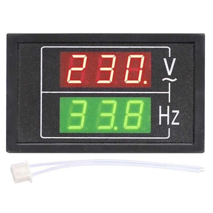 Digitālais maiņstrāvas elektrības | sprieguma | frekvences mērītājs | 10-100Hz | 100-300VAC Digitālais maiņstrāvas elektrības | sprieguma | frekvences mērītājs | 10-100Hz | 100-300VAC