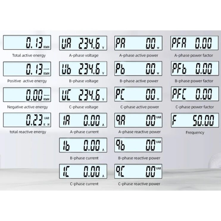 Multifunctional | digital AC power meter | 3-phase | 100A | 380VAC 2 Multifunctional | digital AC power meter | 3-phase | 100A | 380VAC 2
