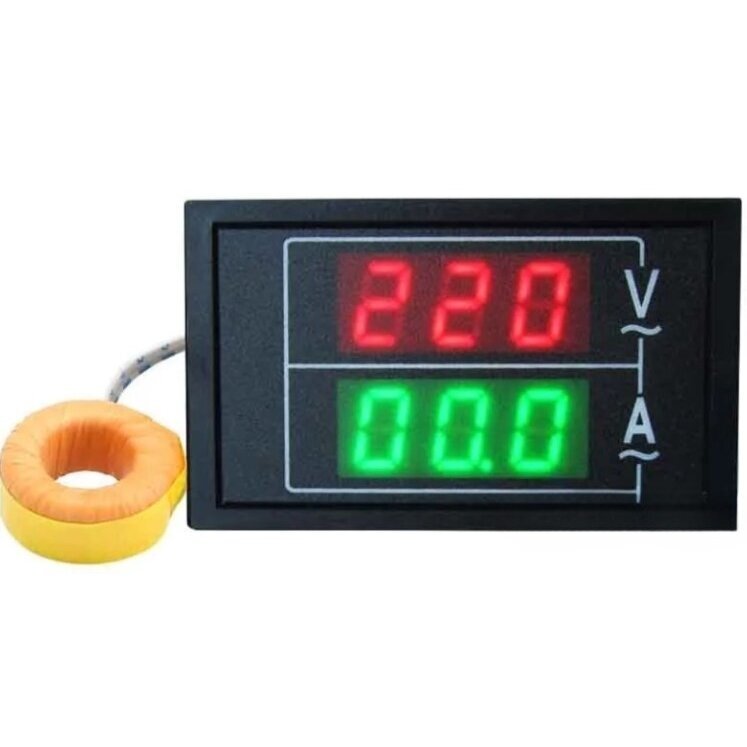 Digitālais maiņstrāvas | voltmetrs | ampermetrs | 100-300VAC | 0-100A Digitālais maiņstrāvas | voltmetrs | ampermetrs | 100-300VAC | 0-100A
