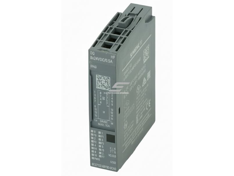 Skaitmeninis išvesties modulis | 8 išėjimai | 24VDC | PNP | Siemens | SIMATIC ET 200SP | 6ES7132-6BF00-0CA0