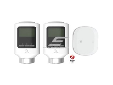Išmanus | belaidis radiatorių termostatų komplektas | 0,5-29,5℃ | 2xTermostatai + ZigBee-Wi-Fi stotelė | TUYA | WOOX | R7067-KIT | 8435350741679 Išmanus | belaidis radiatorių termostatų komplektas | 0,5-29,5℃ | 2xTermostatai + ZigBee-Wi-Fi stotelė | TUYA | WOOX | R7067-KIT | 8435350741679