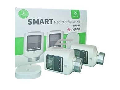 Išmanus | belaidis radiatorių termostatų komplektas | 0,5-29,5℃ | 2xTermostatai + ZigBee-Wi-Fi stotelė | TUYA | WOOX | R7067-KIT | 8435350741679 2 Išmanus | belaidis radiatorių termostatų komplektas | 0,5-29,5℃ | 2xTermostatai + ZigBee-Wi-Fi stotelė | TUYA | WOOX | R7067-KIT | 8435350741679 2