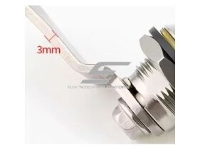 Spynelė su rankenėle elektros apskaitos skydui | 18mm | nerūdijantis plienas 3 Spynelė su rankenėle elektros apskaitos skydui | 18mm | nerūdijantis plienas 3