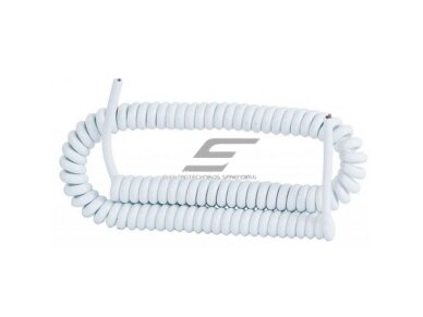 Spiralinis laidas | 05VVH8-F 3x1,0mm² | 5m kabelis | baltas | 05VVH8-F3x1.0-B5 Spiralinis laidas | 05VVH8-F 3x1,0mm² | 5m kabelis | baltas | 05VVH8-F3x1.0-B5