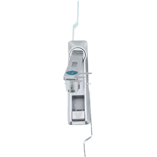 Lock for electrical meter cabinet | with 9 mm hole for padlock | 144x36mm | silver | zinc alloy 2 Lock for electrical meter cabinet | with 9 mm hole for padlock | 144x36mm | silver | zinc alloy 2