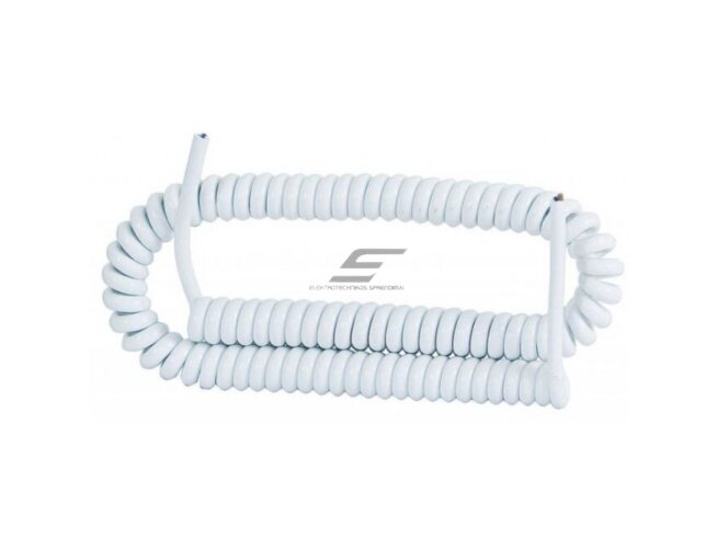 Spiralinis laidas | 05VVH8-F 3x1,0mm² | 10m kabelis | baltas | 05VVH8-F3x1.0-B10 Spiralinis laidas | 05VVH8-F 3x1,0mm² | 10m kabelis | baltas | 05VVH8-F3x1.0-B10