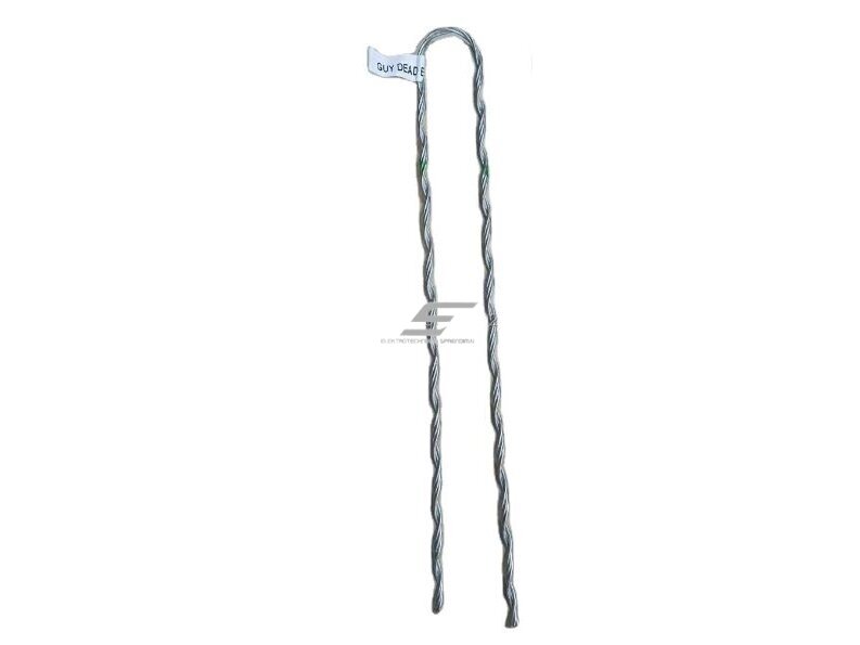Iš anksto suformuotas spiralinis ankerinis gnybtas oro linijoms | 670mm | 5xØ2,8mm | aliuminio lydinys