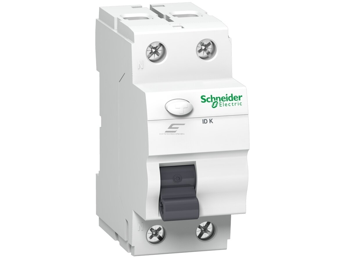 Srovės nuotėkio relė | 2P | 25 A | 30 mA | AC tipas | 220…240 V | DIN | Schneider Electric Acti9 ID K | A9Z05225 Srovės nuotėkio relė | 2P | 25 A | 30 mA | AC tipas | 220…240 V | DIN | Schneider Electric Acti9 ID K | A9Z05225