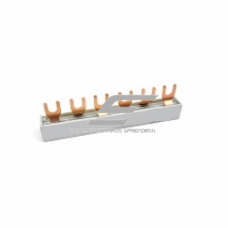 Busbar for circuit breakers U-shape | fork | 3P | 16mm² | 6 mod. | Promfactor Baltic