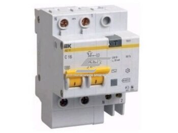 Modulinis automatinis jungiklis su srovės nuotėkio rele | 2P | 25A | B | 4,5kA | 0,03A | DIN | IEK | MAD10-2-025-B-030 Modulinis automatinis jungiklis su srovės nuotėkio rele | 2P | 25A | B | 4,5kA | 0,03A | DIN | IEK | MAD10-2-025-B-030