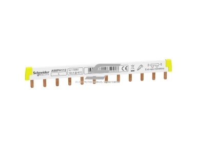 Srovėlaidis | šyna automatiniams jungikliams | I formos | 1P | 18mm | 12 mod. | Schneider Electric | A9XPH112 | 3606480485008 Srovėlaidis | šyna automatiniams jungikliams | I formos | 1P | 18mm | 12 mod. | Schneider Electric | A9XPH112 | 3606480485008