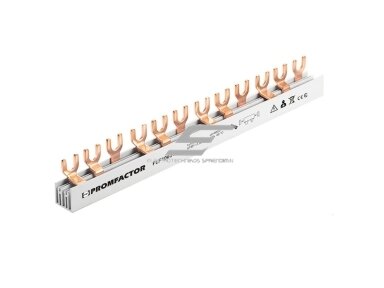 Srovėlaidis | šyna automatiniams jungikliams | U formos | 3P | 10mm² | 54 mod. | šakutė | Promfactor Baltic | FLF100354 | 4772151000128 Srovėlaidis | šyna automatiniams jungikliams | U formos | 3P | 10mm² | 54 mod. | šakutė | Promfactor Baltic | FLF100354 | 4772151000128