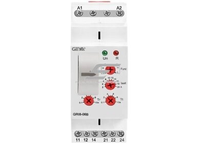 Modulinė srovės kontrolės | apsaugos rėlė | 2-20A | 24-240VAC/DC | mechaninė | DIN