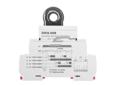 Modulinė srovės kontrolės | apsaugos rėlė | 2-20A | 24-240VAC/DC | mechaninė | DIN
