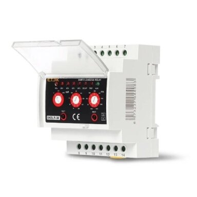 Modular | Adjustable current leakage relay 30mA-30A | 6A | 110/230VAC | DIN | 1NO+1NC Modular | Adjustable current leakage relay 30mA-30A | 6A | 110/230VAC | DIN | 1NO+1NC