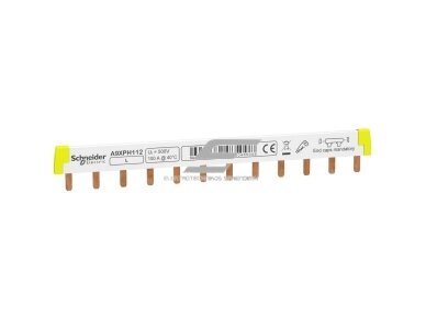 Srovėlaidis | šyna automatiniams jungikliams | I formos | 1P | 18mm | 12 mod. | Schneider Electric | A9XPH112 | 3606480485008 Srovėlaidis | šyna automatiniams jungikliams | I formos | 1P | 18mm | 12 mod. | Schneider Electric | A9XPH112 | 3606480485008