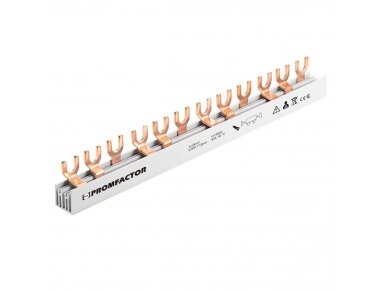 Srovėlaidis | šyna automatiniams jungikliams | U formos | 3P | 10mm² | 12 mod. | šakutė | Promfactor Baltic | FLF100312 | 4772151000104 Srovėlaidis | šyna automatiniams jungikliams | U formos | 3P | 10mm² | 12 mod. | šakutė | Promfactor Baltic | FLF100312 | 4772151000104