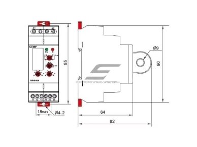 Modulinė srovės kontrolės | apsaugos rėlė | 2-20A | 24-240VAC | mechaninė | DIN 2 Modulinė srovės kontrolės | apsaugos rėlė | 2-20A | 24-240VAC | mechaninė | DIN 2