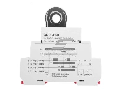 Modulinė srovės kontrolės | apsaugos rėlė | 2-20A | 24-240VAC/DC | mechaninė | DIN 1