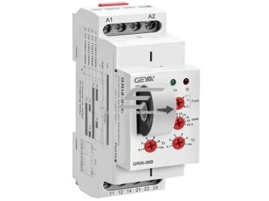 Modulinė srovės kontrolės | apsaugos rėlė | 2-20A | 24-240VAC/DC | mechaninė | DIN 2