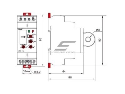 Modulinė srovės kontrolės | apsaugos rėlė | 2-20A | 24-240VAC/DC | mechaninė | DIN 3 Modulinė srovės kontrolės | apsaugos rėlė | 2-20A | 24-240VAC/DC | mechaninė | DIN 3